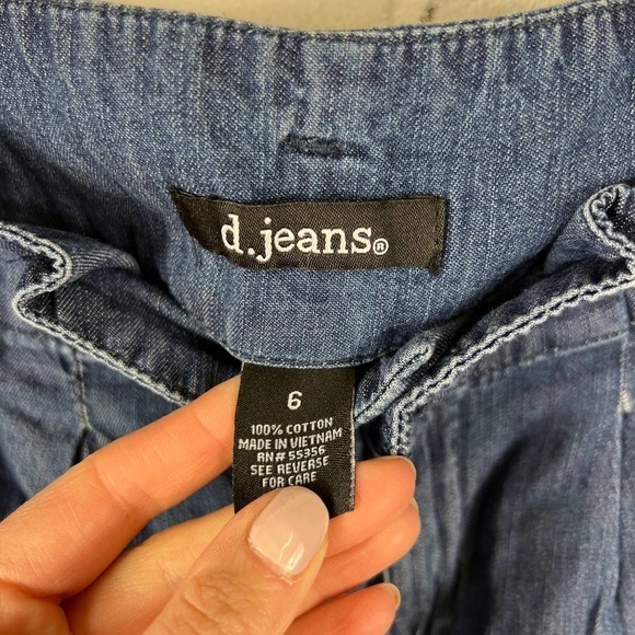 D. Jeans Women's Skinny Harem Denim Pants High Rise Blue Size 6 - Picture 3 of 4